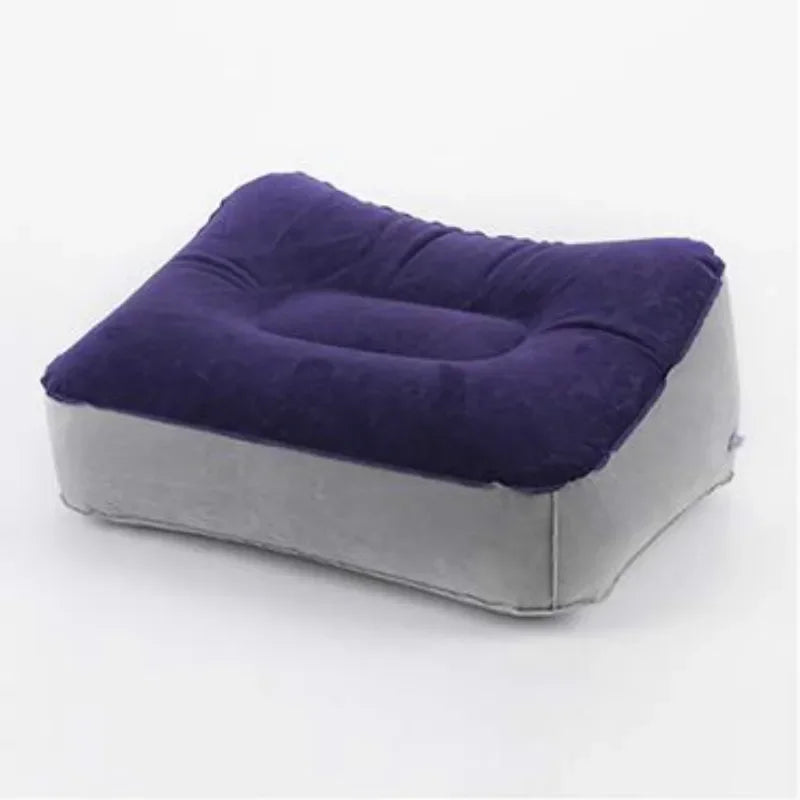 Inflatable Airplane Footrest Pillow