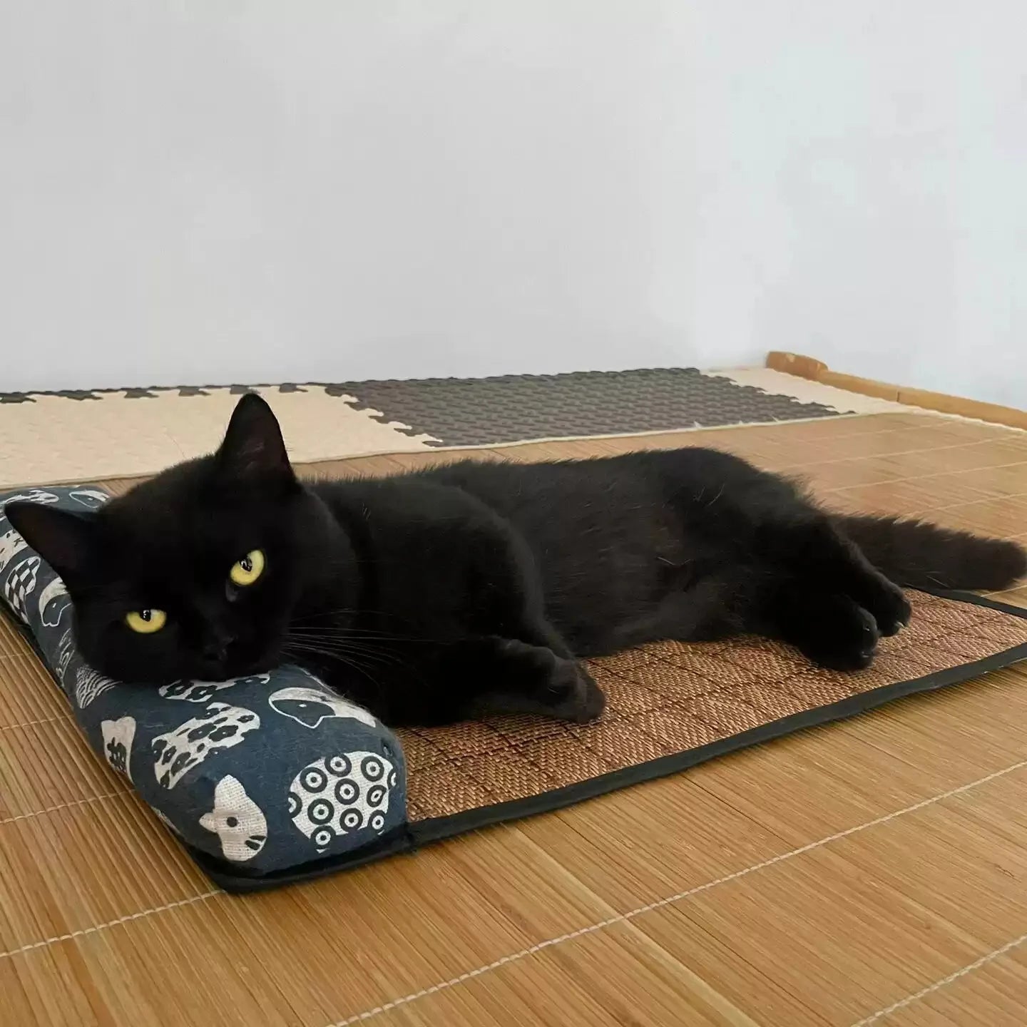 Natural Rattan Pet Cooling Bed