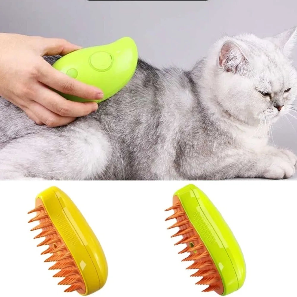 3-in-1 Steamy Pet Grooming Brush