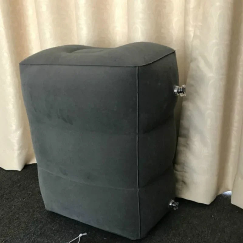 Inflatable Airplane Footrest Pillow