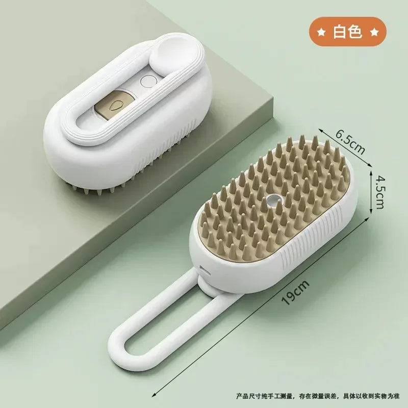 3-in-1 Steamy Pet Grooming Brush