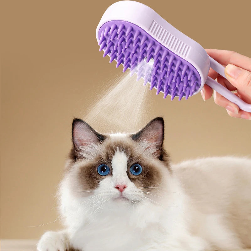 Electric Steam Grooming Brush (3-in-1)