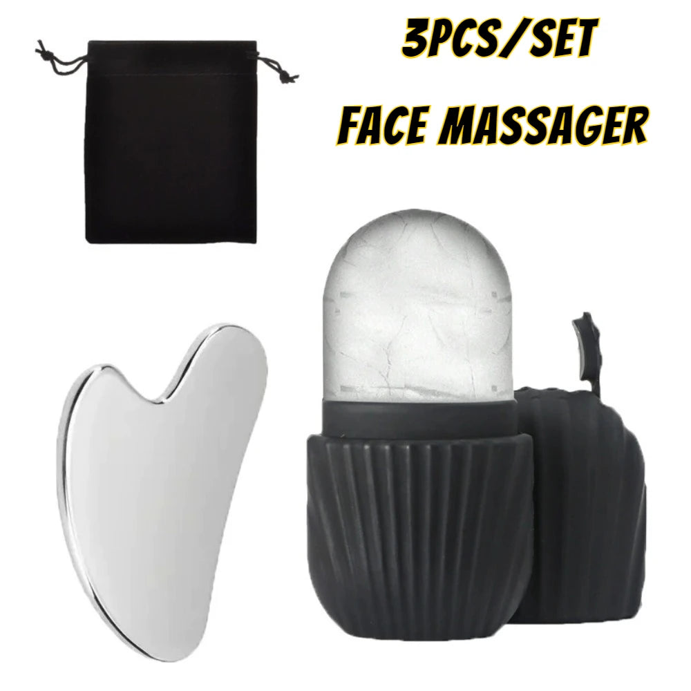 Ice Roller & Gua Sha Set