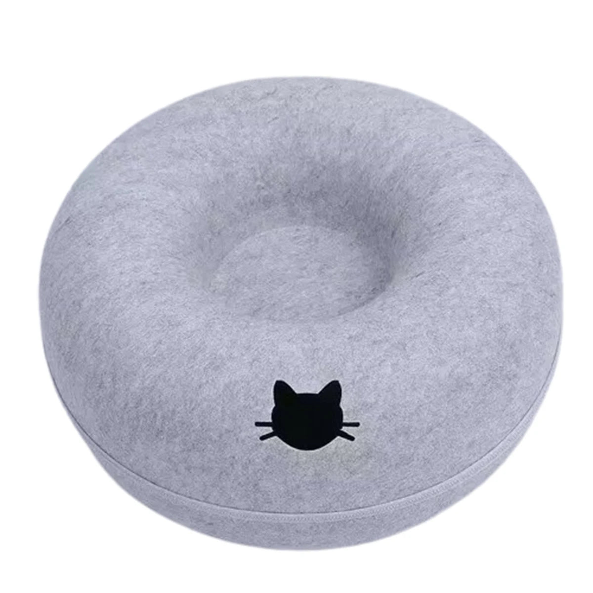 2-in-1 Felt Cat Bed & Tunnel