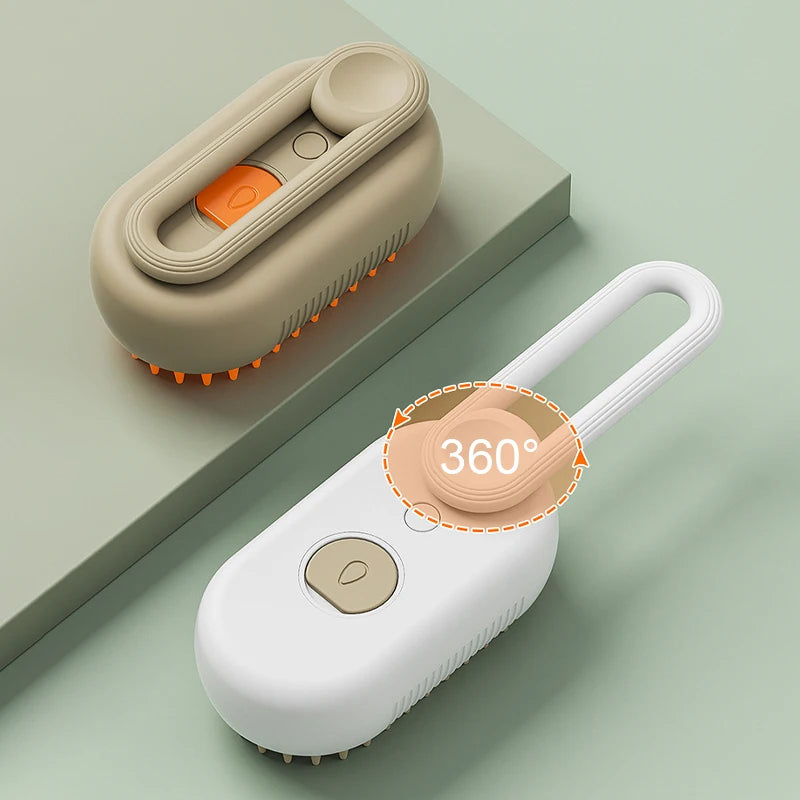 Electric Steam Grooming Brush (3-in-1)