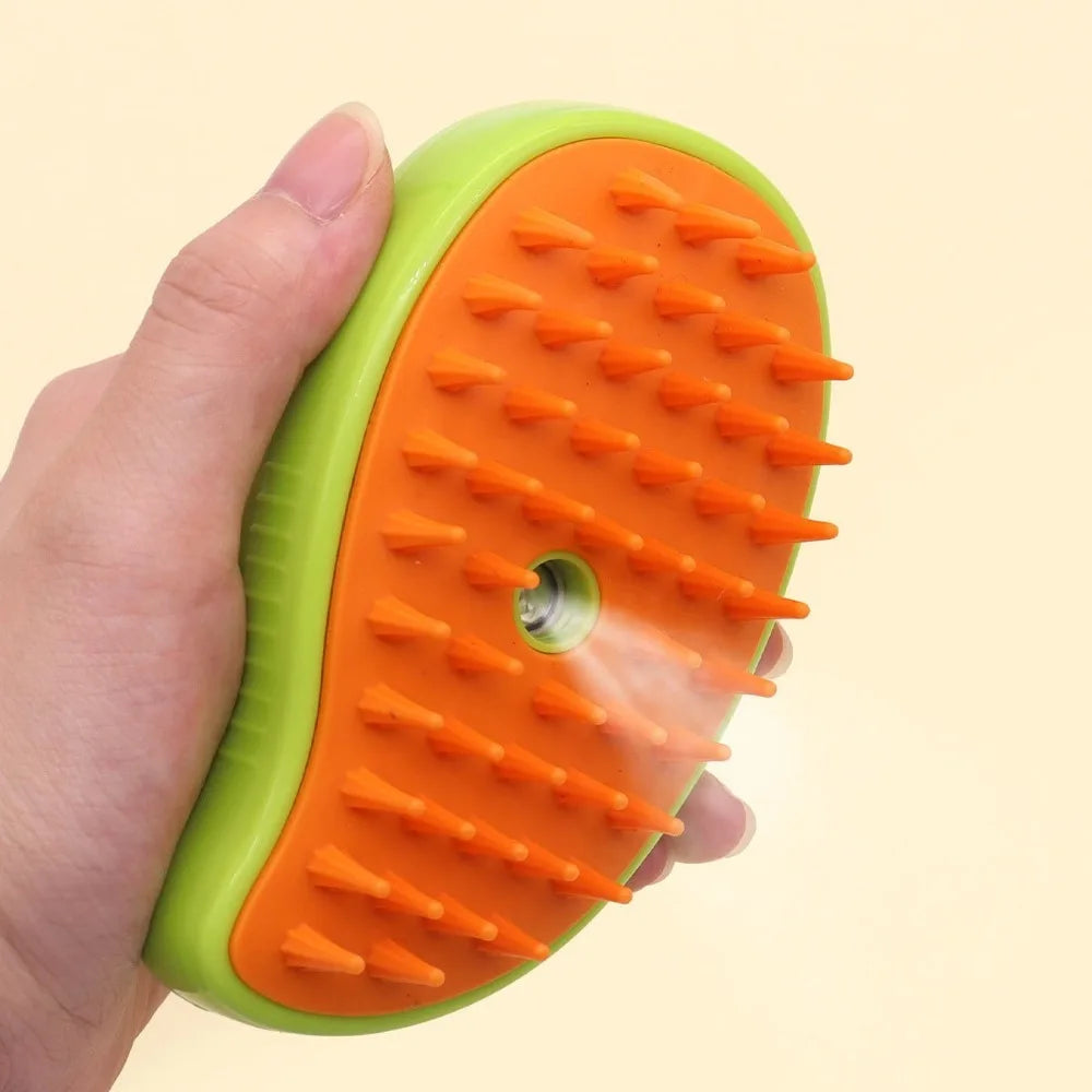 3-in-1 Steamy Pet Grooming Brush