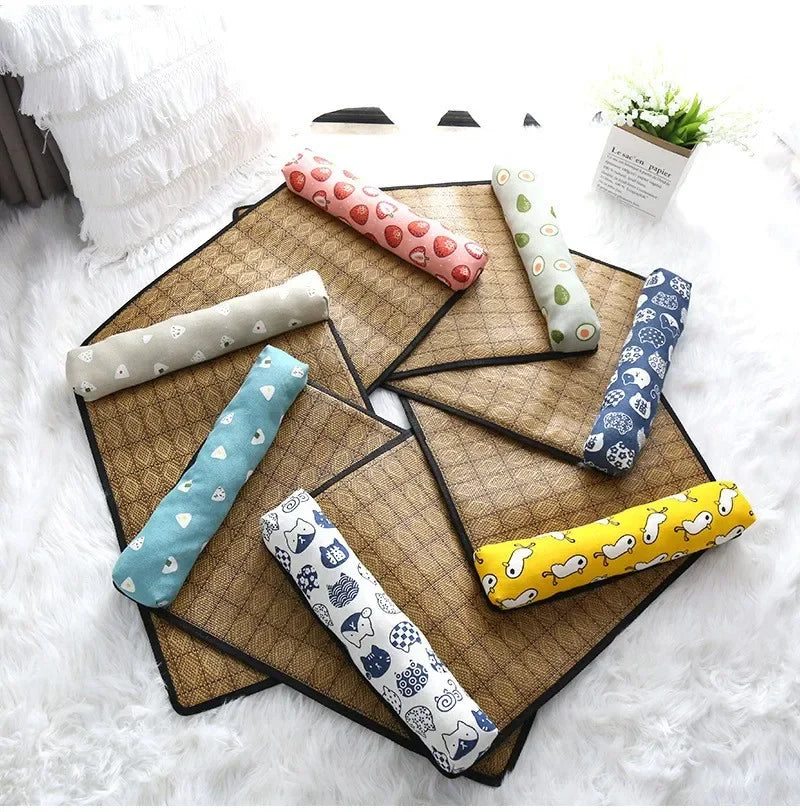 Natural Rattan Pet Cooling Bed