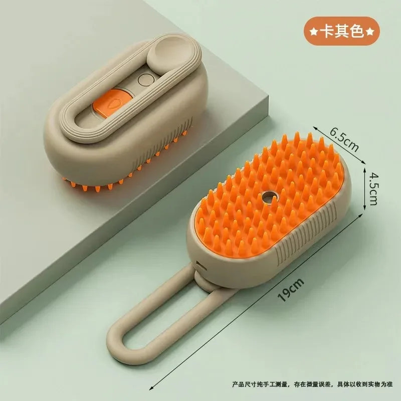 3-in-1 Steamy Pet Grooming Brush