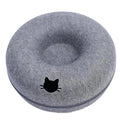 2-in-1 Felt Cat Bed & Tunnel