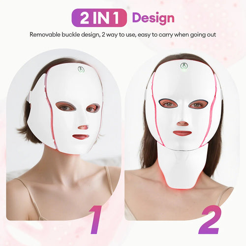 7-Color LED Light Therapy Face Mask