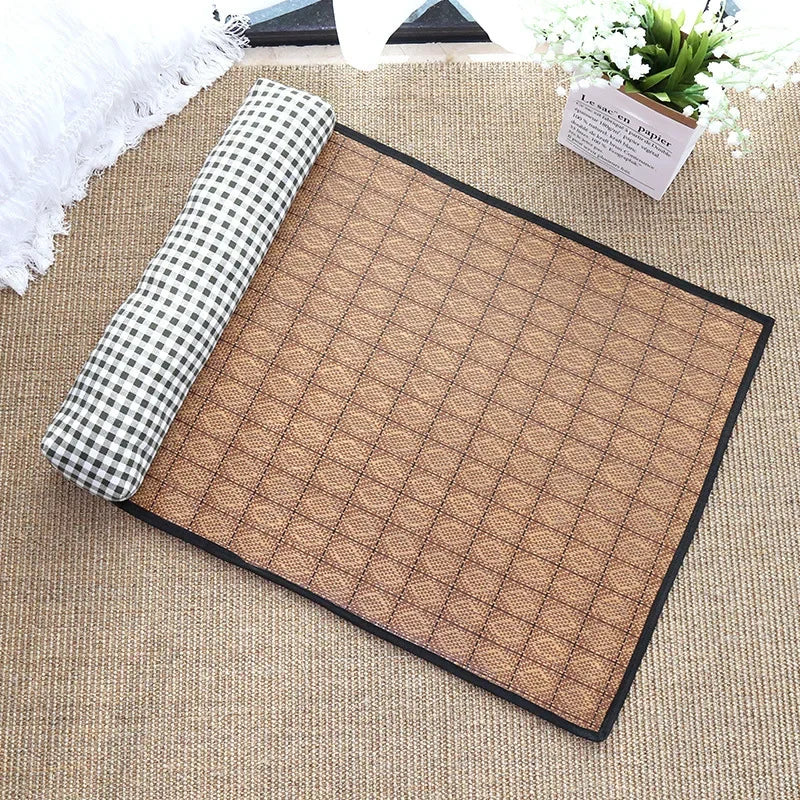 Natural Rattan Pet Cooling Bed