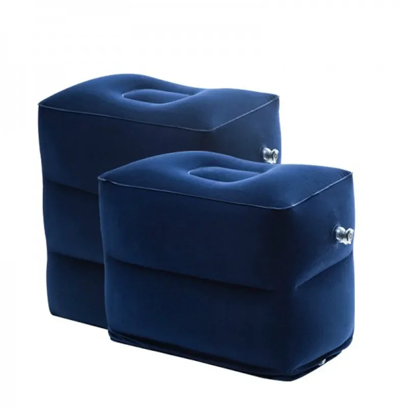 Inflatable Airplane Footrest Pillow