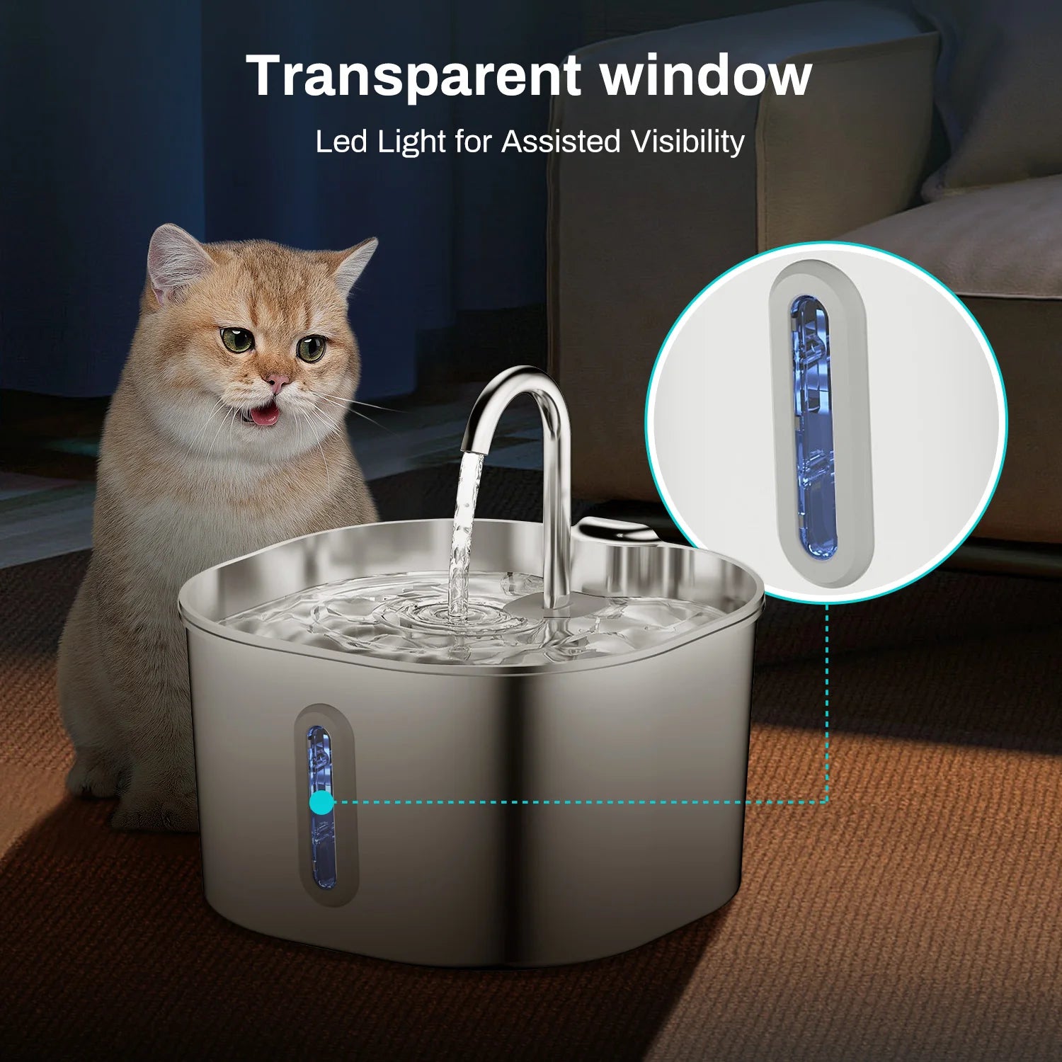 Automatic Cat Water Fountain (2.2L)