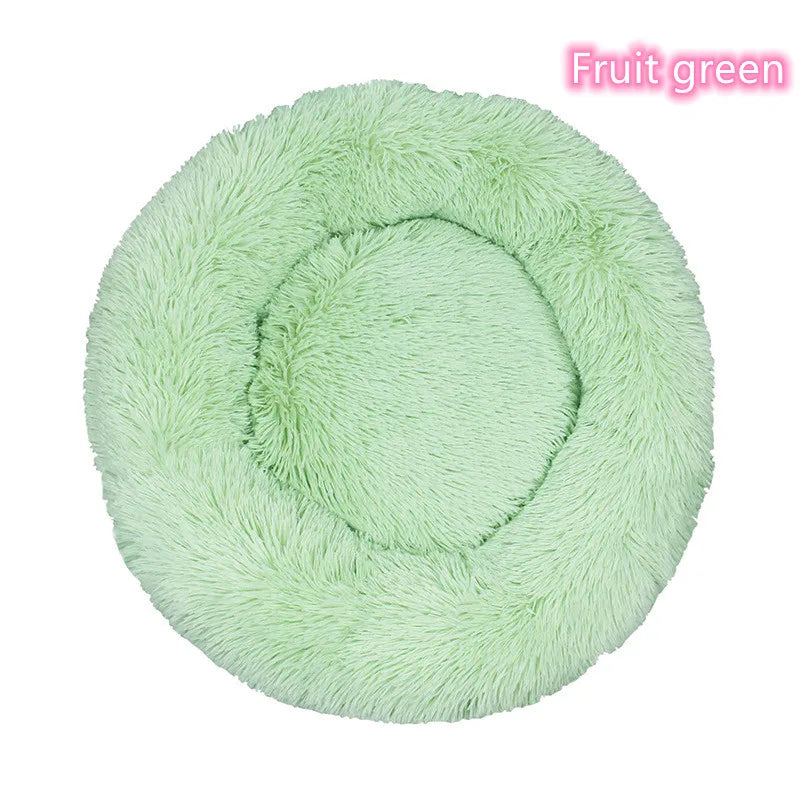 Plush Donut Cat Bed