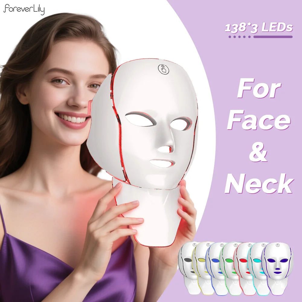 7-Color LED Light Therapy Face Mask