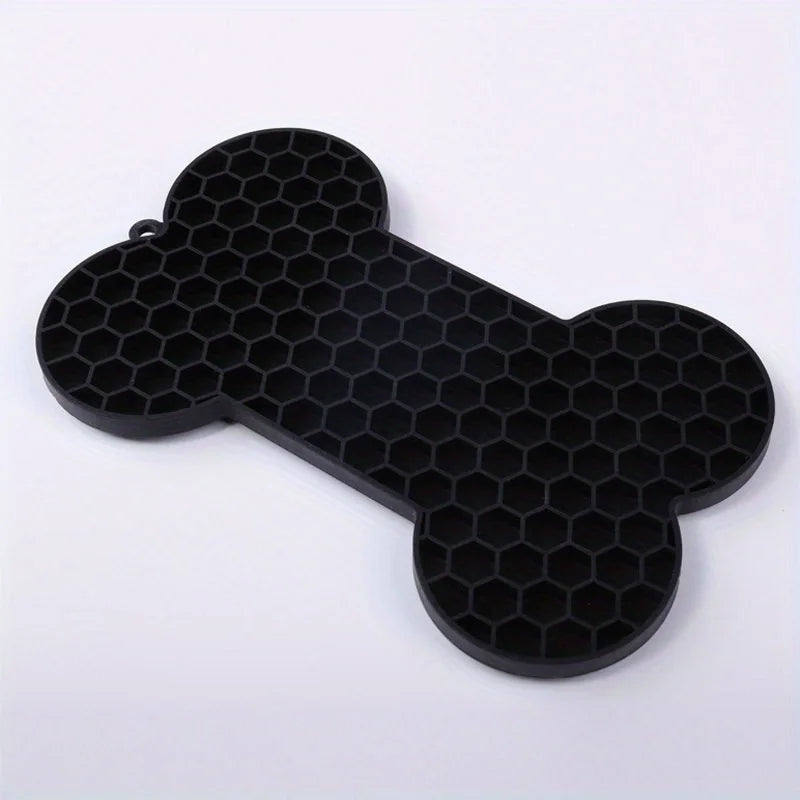 Silicone Dog Lick Mat (Bone Shape)